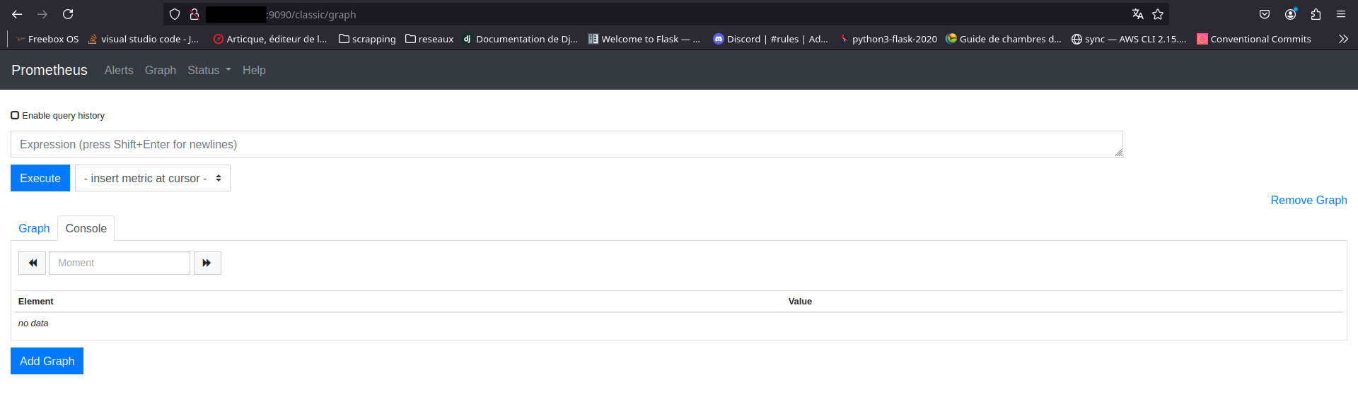 prometheus webpage